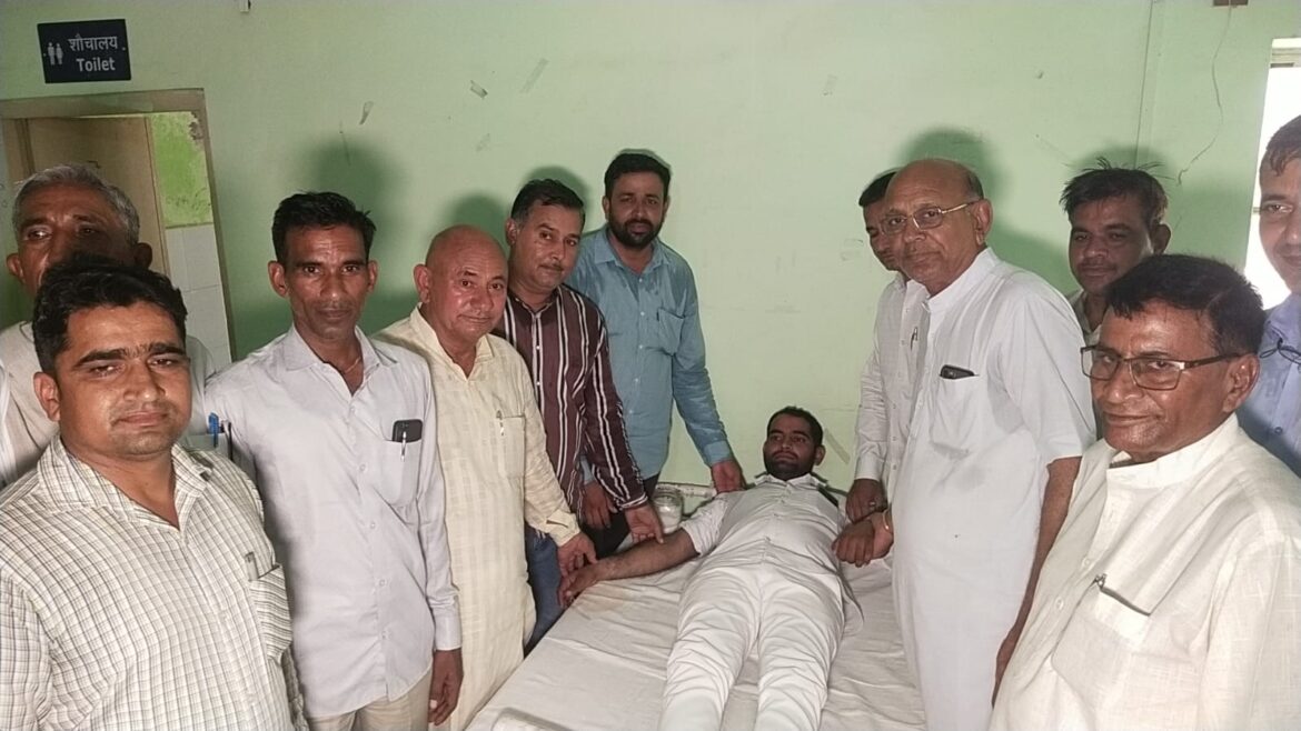 केबिनेट मंत्री रामेश्वर डूडी के 60 वें जन्मदिवस पर लगा रक्तदान शिविर, मुख्य वक्ताओं ने बताया रक्तदान करने के लाभ